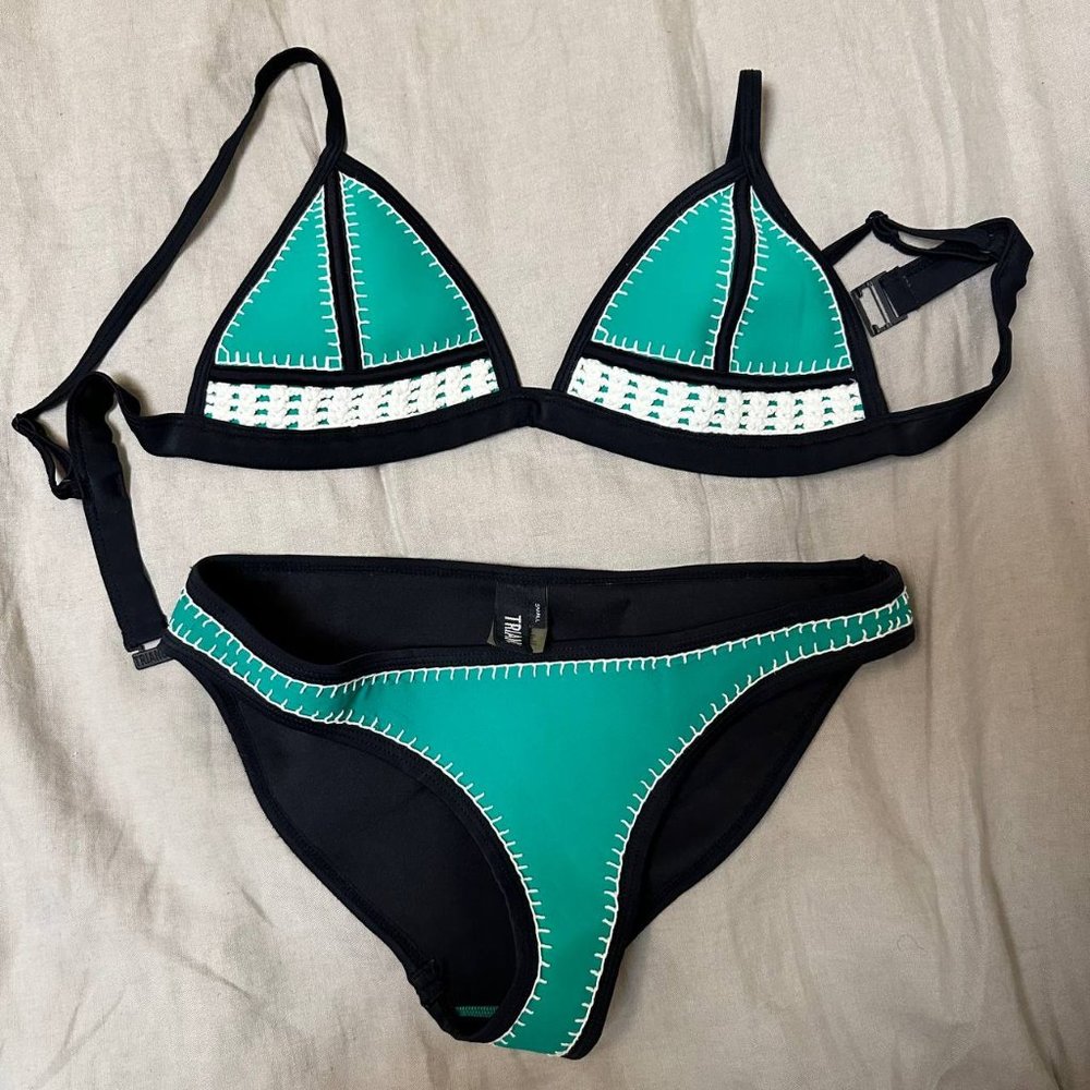Triangl Teal Bikini Set